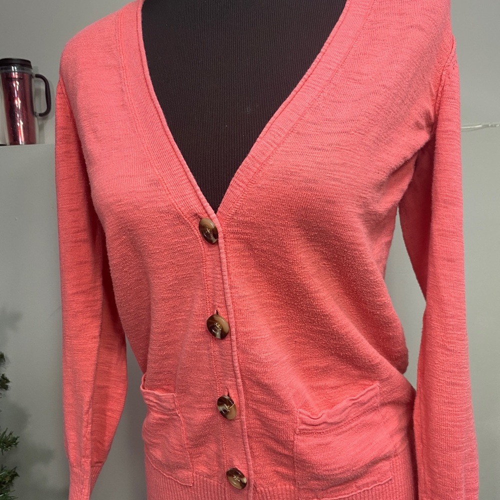 MOSSIMO V-Neck Cardigan Sweater Long Sleeve